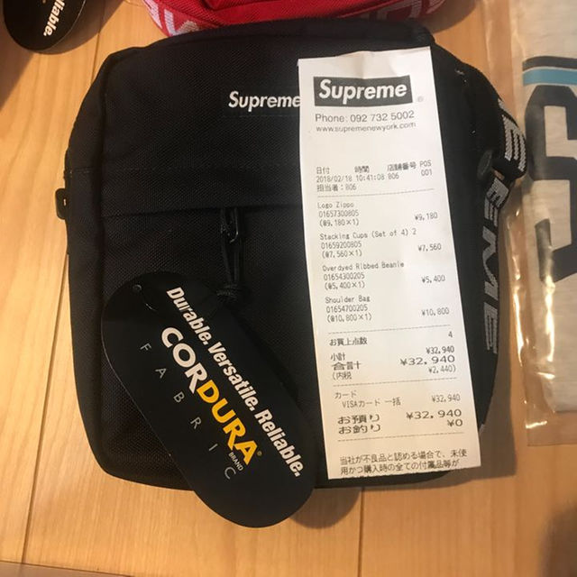 supreme ショルダーバッグ ブラック おまえつき supreme ショルダーバッグ ブラック おまえつき
