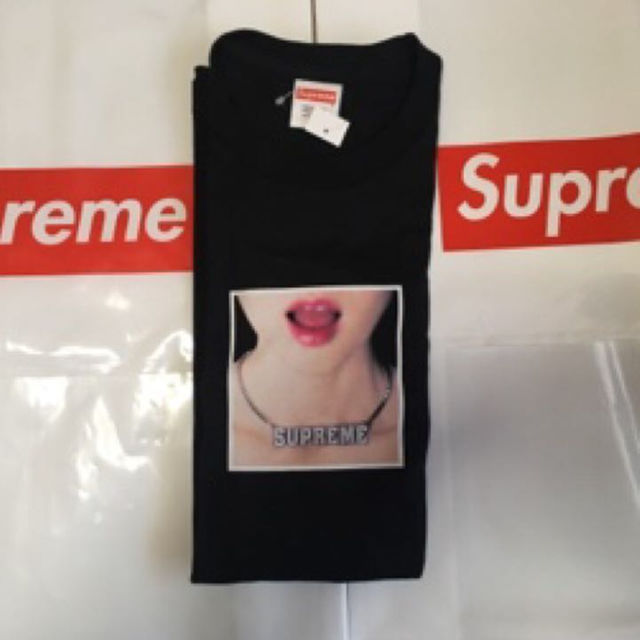 【Mサイズ 送料込 黒】supreme  Necklace Tee