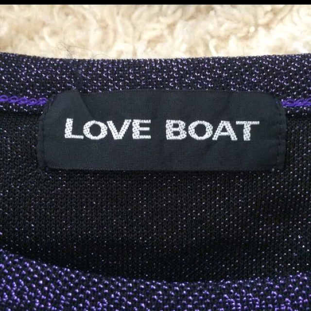 【ラブボート】紫ラメ トップス S used レディースのトップス(その他)の商品写真