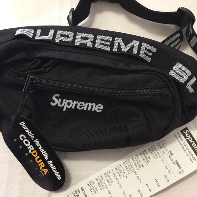 supreme 2018ss waist bag black ウエストバック