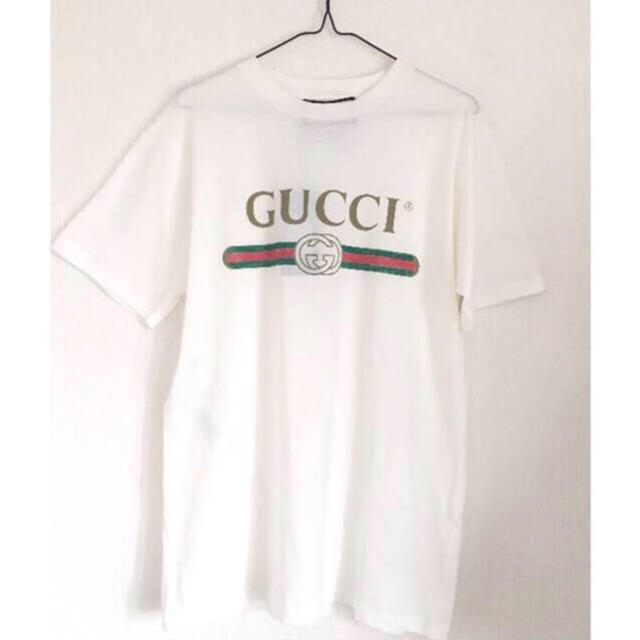 Gucci(グッチ)のgucci  ロゴ コットンTシャツ レディースのトップス(Tシャツ(半袖/袖なし))の商品写真