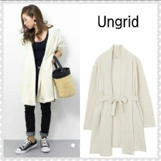 アングリッド(Ungrid)の春先取り　新品　Ungrid　ベルト付ルーズカーデ(カーディガン)