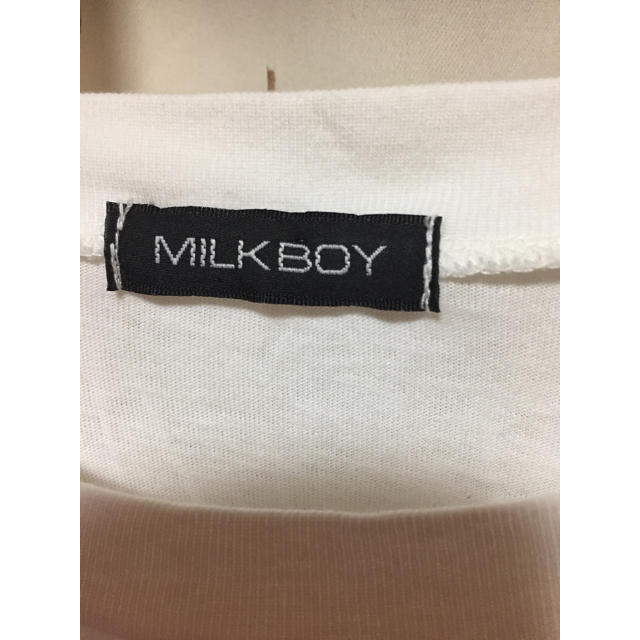 MILKBOY(ミルクボーイ)のミルクボーイ(^-^)ロングTシャツ メンズのトップス(Tシャツ/カットソー(七分/長袖))の商品写真