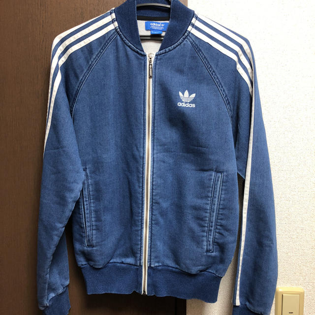 adidas デニムパーカー