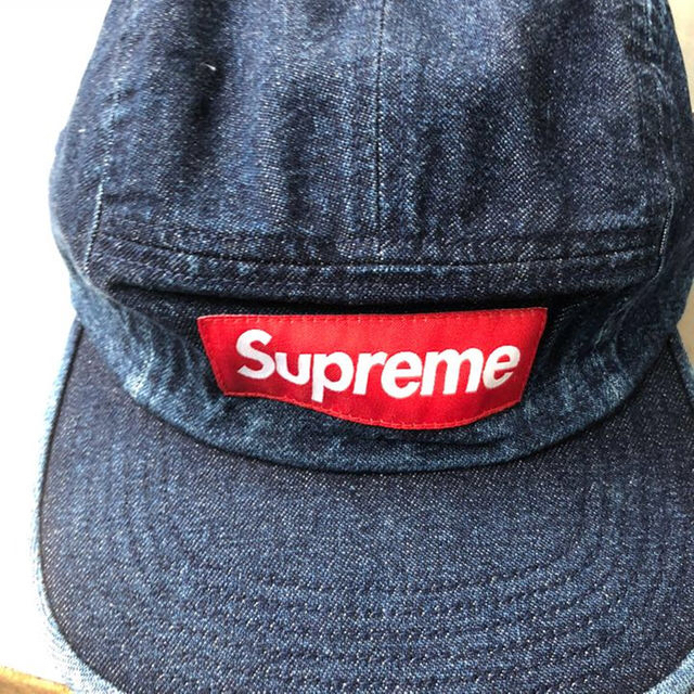 supreme denim camp cap 18ss