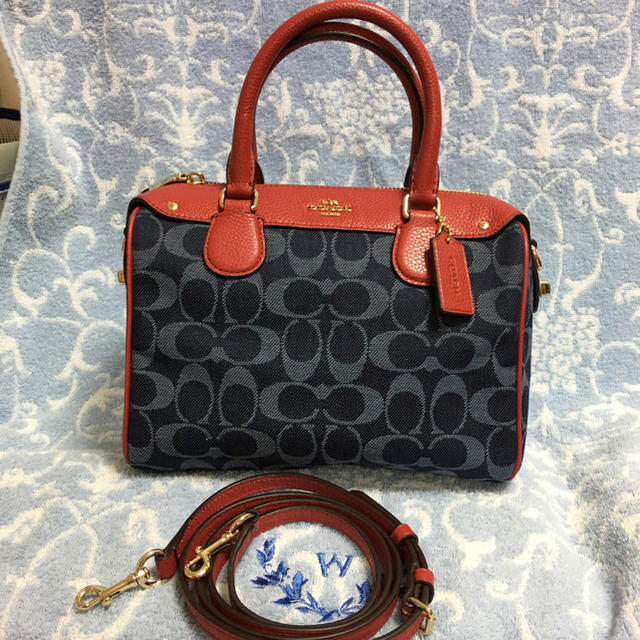 COACH コーチ CA094 斜め掛け ショルダーバッグ ホワイト系 レディース