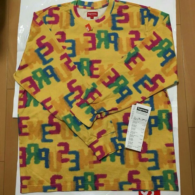 送料込みsizeL supreme LETTERS L/S TOP