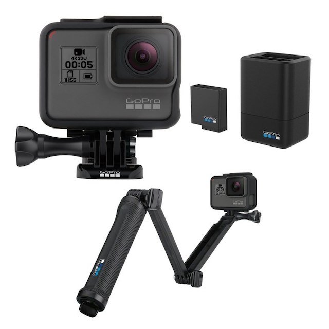 ブランドグッズ GoPro ウェアラブルカメラ HERO5 Black 3-wayセット
