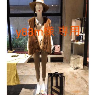 ビューティアンドユースユナイテッドアローズ(BEAUTY&YOUTH UNITED ARROWS)のy88m様専用  ロク 6  ROKU 新品 フェイクミンクファーベスト 36(ベスト/ジレ)