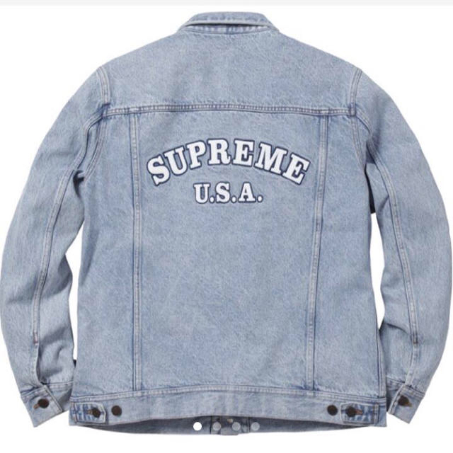 ダークブラウン 茶色 supreme シュプリーム デニムジャケット gジャン