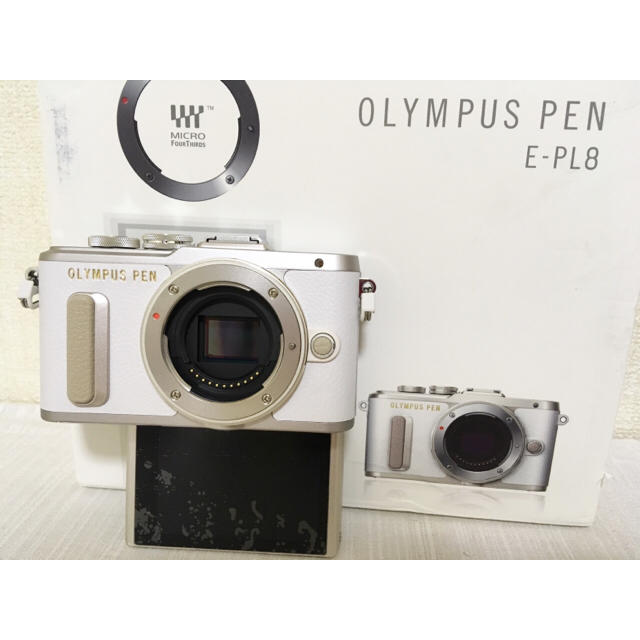 でスマホへ OLYMPUS E-PL8❤️ホワイトボディ♫の通販 by バーネット's