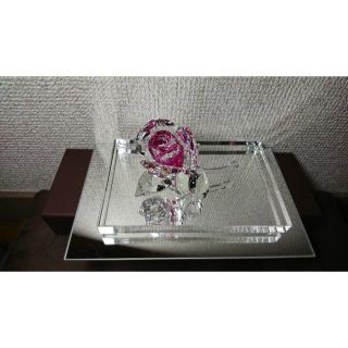 SWAROVSKI - ブロッサミング ローズ 薔薇 置物 スワロフスキー ...