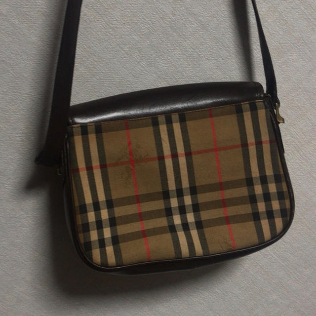 BURBERRY(バーバリー)のburberry チェック柄 ミニレザーショルダーバッグ レディースのバッグ(ショルダーバッグ)の商品写真