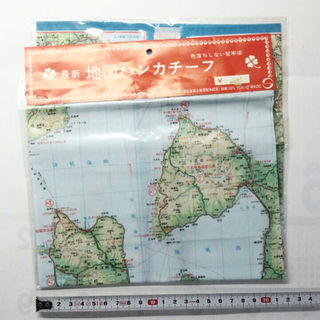 土産品　「地図ハンカチーフ　青森県」(旅行用品)
