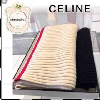 セリーヌ(celine)の紗栄子愛用 ヤクニットマフラー ニットマフラー リブマフラー celine (マフラー/ショール)