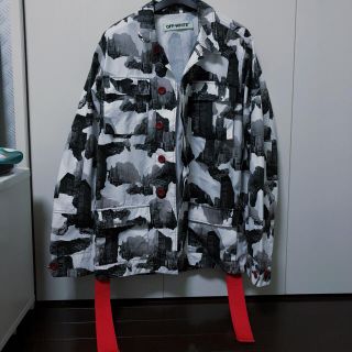 オフホワイト(OFF-WHITE)のoff-white ミリタリージャケット city シティー柄(ミリタリージャケット)