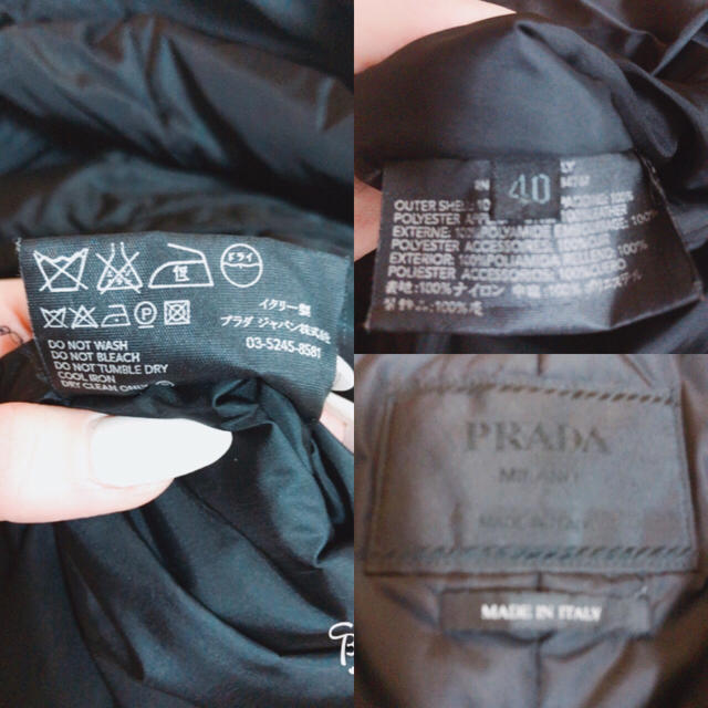 PRADA(プラダ)の三角タグあり 正規PRADA JAPAN 春秋ナイロンコート 40 レディースのジャケット/アウター(ナイロンジャケット)の商品写真