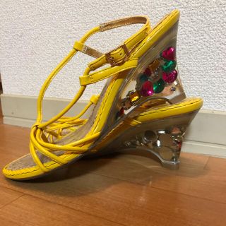 エスペランサ(ESPERANZA)の値下げ♡エスペランサ ミュール イエロー(ミュール)