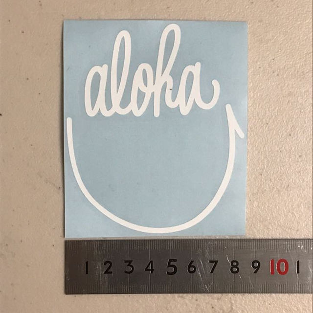 aloha ステッカー ハワイ アロハ specialme インテリア/住まい/日用品のキッチン/食器(その他)の商品写真