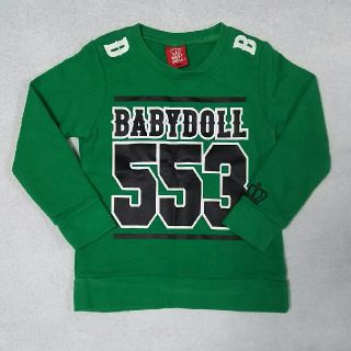 ベビードール(BABYDOLL)のベビードール トレーナー 緑 100(Tシャツ/カットソー)