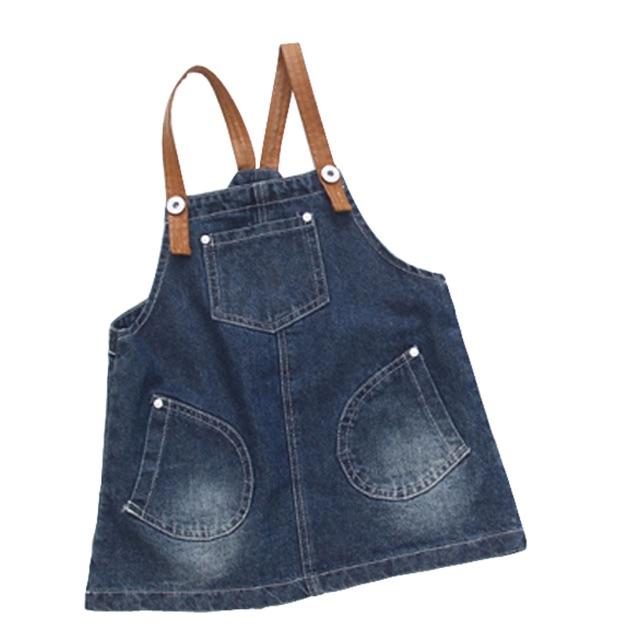 デニム ジャンパー スカート Denim Jumper Skirt キッズ/ベビー/マタニティのキッズ服女の子用(90cm~)(ワンピース)の商品写真