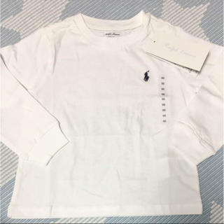 ラルフローレン(Ralph Lauren)の❣⃛新品 ❁RALPH LAUREN トップス ロングＴシャツ 長袖 ホワイト❁(Tシャツ/カットソー)