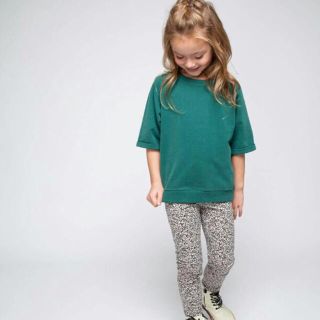 キャラメルベビー&チャイルド(Caramel baby&child )の18SS＊MINGO＊クロップドセーター グリーン スエット(Tシャツ/カットソー)