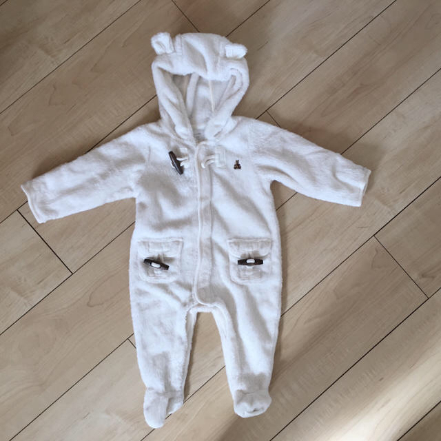 babyGAP(ベビーギャップ)のベイビーギャップ カバーオール クマ耳 キッズ/ベビー/マタニティのベビー服(~85cm)(カバーオール)の商品写真