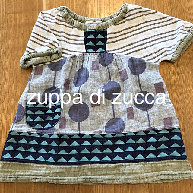 Zuppa di Zucca(ズッパディズッカ)のzuppa di zucca 半袖チュニック キッズ/ベビー/マタニティのキッズ服女の子用(90cm~)(Tシャツ/カットソー)の商品写真