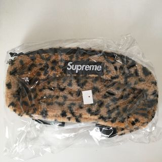 シュプリーム(Supreme)のsupreme Leopard Fleece Waist Bag Yellow(ウエストポーチ)