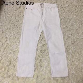 アクネ(ACNE)のAcne Studios アクネ ホワイトボーイフレンド デニム(デニム/ジーンズ)