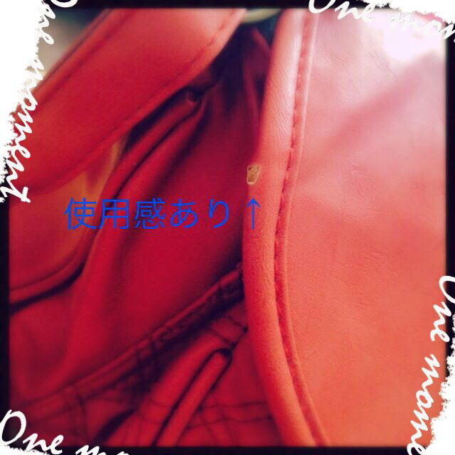 秋冬  オレンジ色のショルダーバッグ♡❷ レディースのバッグ(ショルダーバッグ)の商品写真