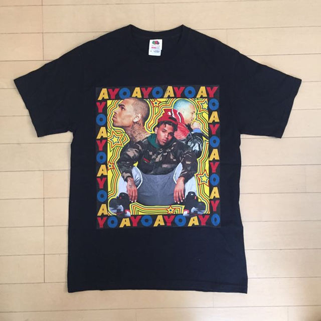 Chris brown AYO Tシャツ RAP