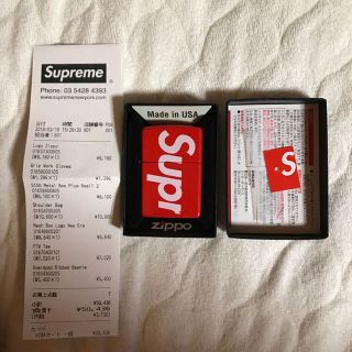 シュプリーム(Supreme)のシュプリーム ロゴジッポ 赤 supreme logo zippo RED(タバコグッズ)