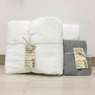 ムジルシリョウヒン(MUJI (無印良品))の無印 未使用 カバー3点セット (シーツ/カバー)