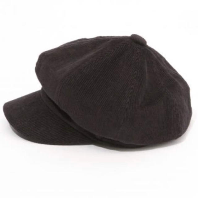 LOWRYS FARM(ローリーズファーム)のコーデュロイキャスケット♡ブラック レディースの帽子(キャスケット)の商品写真