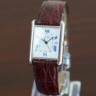 カルティエ(Cartier)の美品 カルティエ マスト タンク シルバー デイト LM Cartier (腕時計(アナログ))