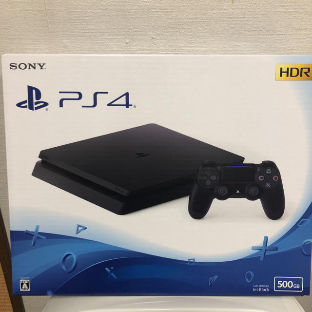 ★新品★PS4 500GB CUH-2100★ジェット・ブラック★未使用品★ エンタメ/ホビーのゲームソフト/ゲーム機本体(家庭用ゲーム機本体)の商品写真