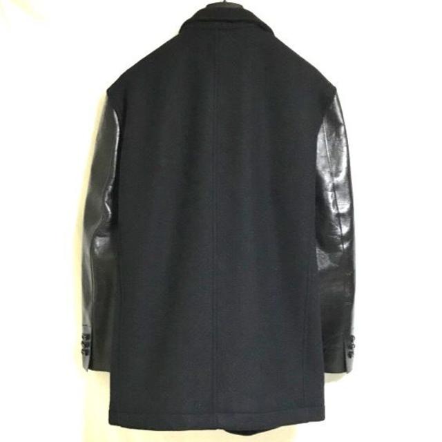 COMME des GARCONS - 本物 コムデギャルソン レザー切り替えウール混