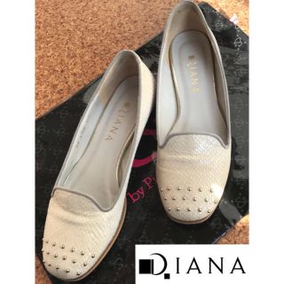 ダイアナ(DIANA)のDIANA♡型押しスタッズ装飾パンプス(ハイヒール/パンプス)