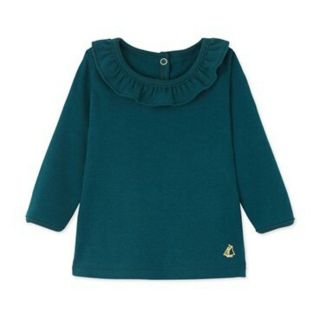 プチバトー(PETIT BATEAU)のSAKI 様専用　裏起毛フリル衿つきカットソー24m (シャツ/カットソー)