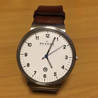 スカーゲン(SKAGEN)のSKAGEN メンズ 腕時計(レザーベルト)