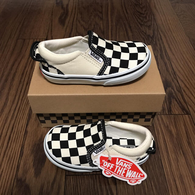 VANS(ヴァンズ)のVANS V98CJ スリッポン チェック 15㎝ キッズ/ベビー/マタニティのキッズ靴/シューズ(15cm~)(スリッポン)の商品写真