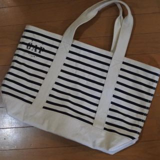 ギャップ(GAP)のGAP 新品 ボーダー キャンバス トートバッグ (トートバッグ)