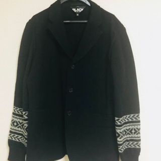 ブラックコムデギャルソン(BLACK COMME des GARCONS)のBLACK　【激安】COMME　des　GARCONS ニット切替ジャケット(テーラードジャケット)