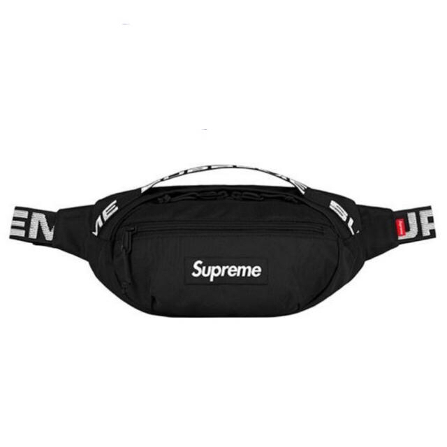 高評価なギフト Waist 18SS supreme 新品 - Supreme Bag ポーチ ウエストバッグ 黒 ウエストポーチ