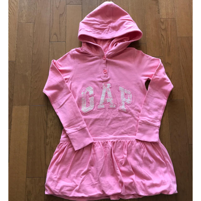 GAP Kids(ギャップキッズ)のGAP ロングパーカー キッズ/ベビー/マタニティのキッズ服女の子用(90cm~)(ジャケット/上着)の商品写真