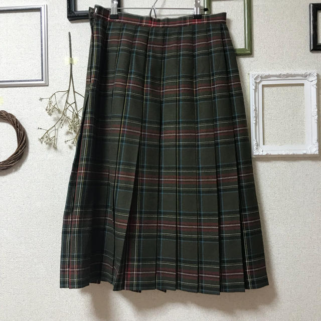 ロングプリーツスカート 古着 レディースのスカート(ロングスカート)の商品写真