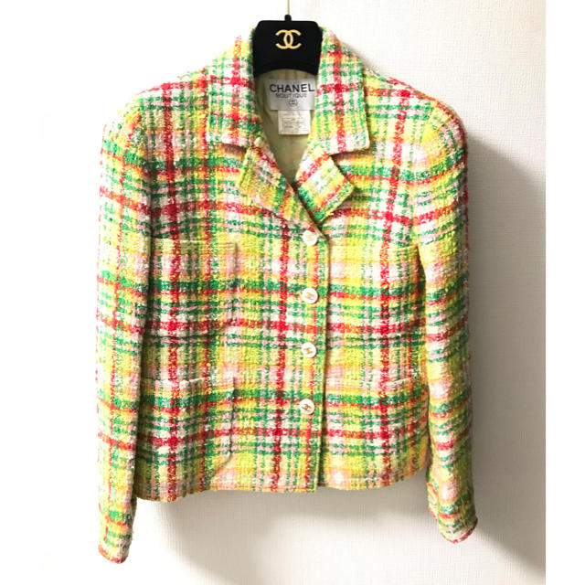 CHANEL - CHANEL シャネル☆美品 ココマークボタン ツィード CHANEL - CHANEL シャネル☆美品 ココマークボタン ツィード