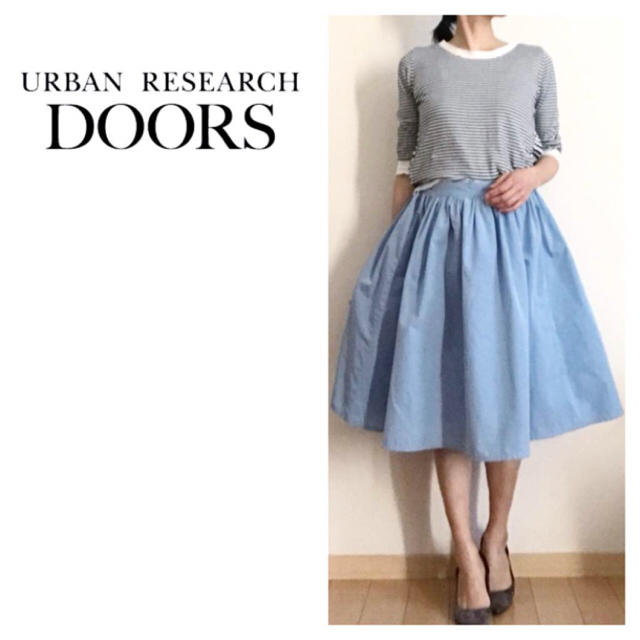 URBAN RESEARCH DOORS(アーバンリサーチドアーズ)のアーバンリサーチドアーズ☆ミドル丈☆スカート☆フレア☆イエナ、アンタイトル好きに レディースのスカート(ひざ丈スカート)の商品写真